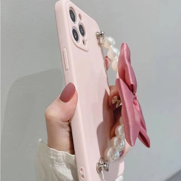 💖NEW!! BOW Pearl Design IPhone Case IPHONE 12 PRO MAX - Picture 6 of 8